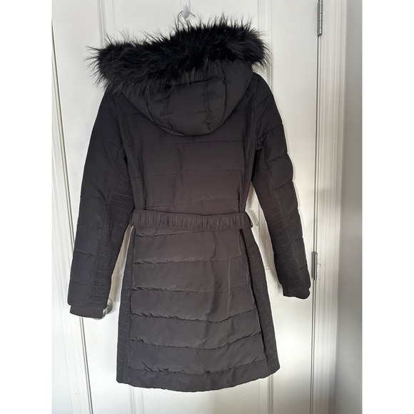 Express long belted puffer coat - Picture 4 of 5
